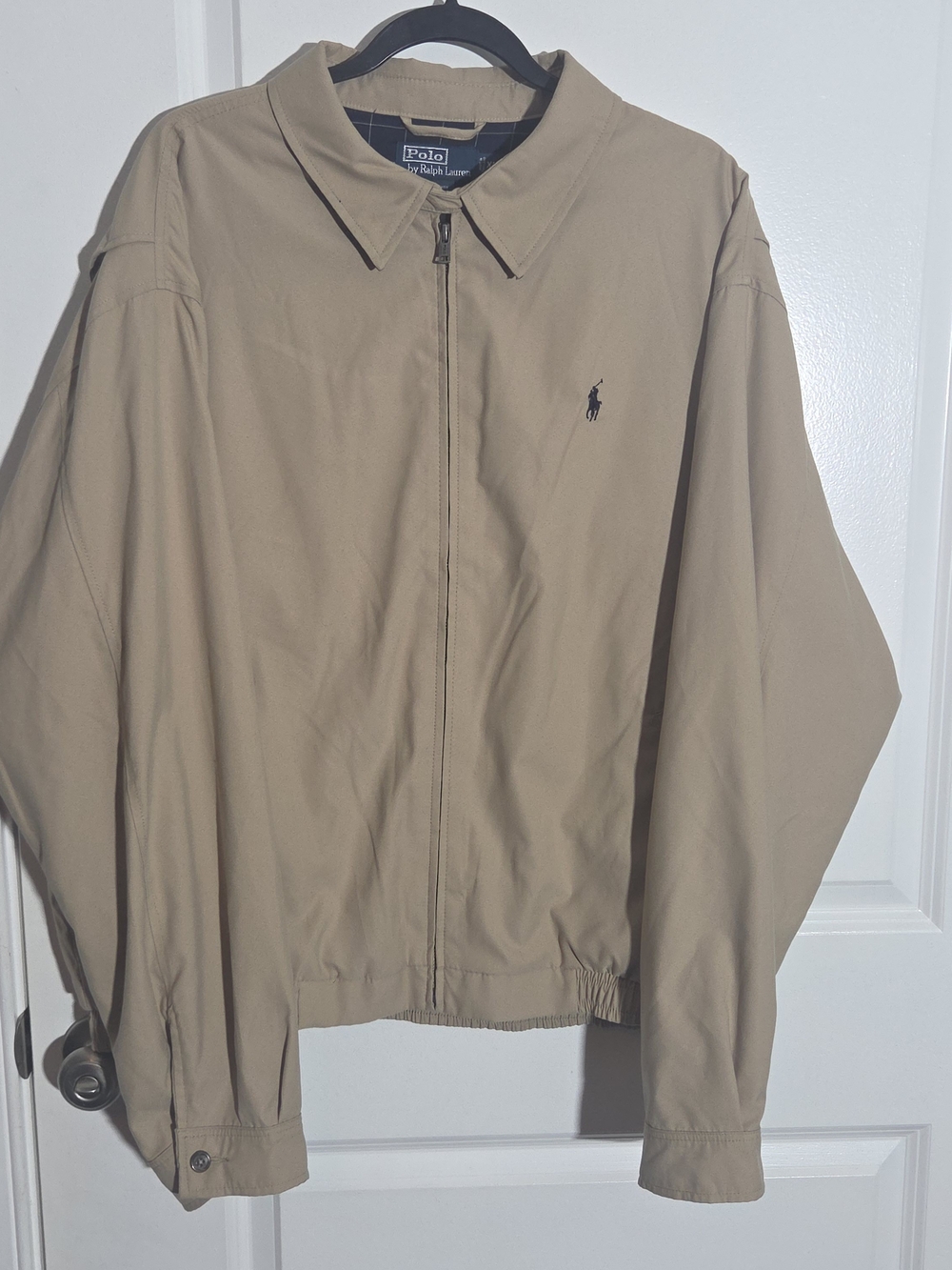 Ralph Lauren Men's Tan Lightweight Zip-Front Jacket